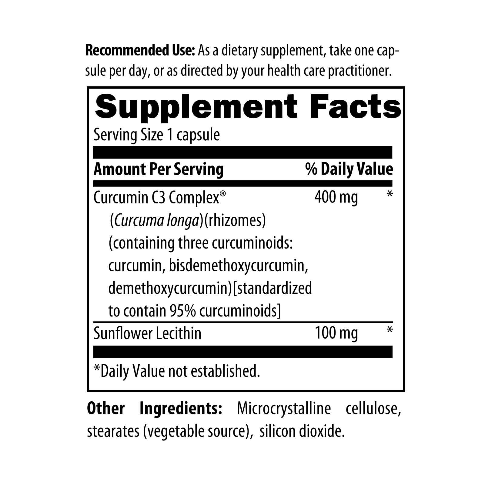 C3 Curcumin Complex 