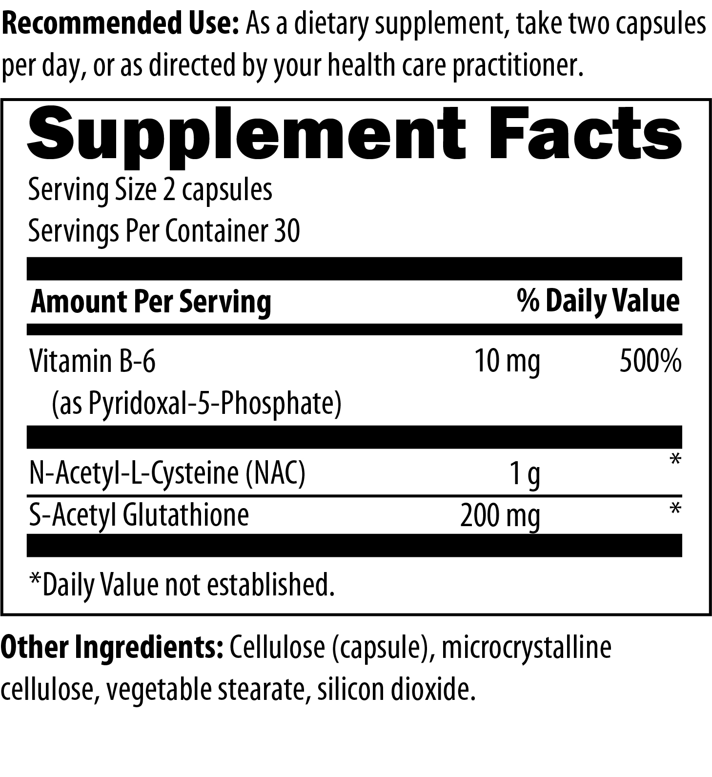 S-Acetyl Glutathione Synergy 