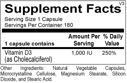 Vitamin D3 1000 IU